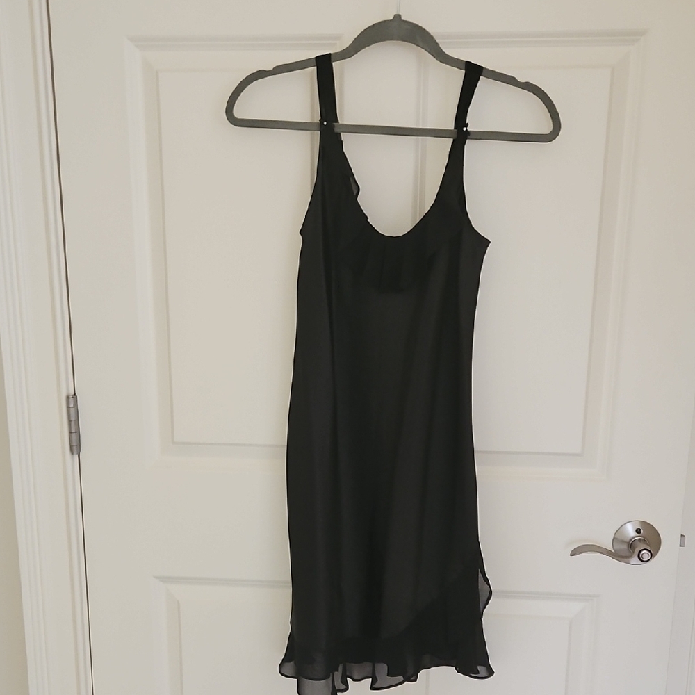 NWOT Oscar de la Renta Black Chemise Gown